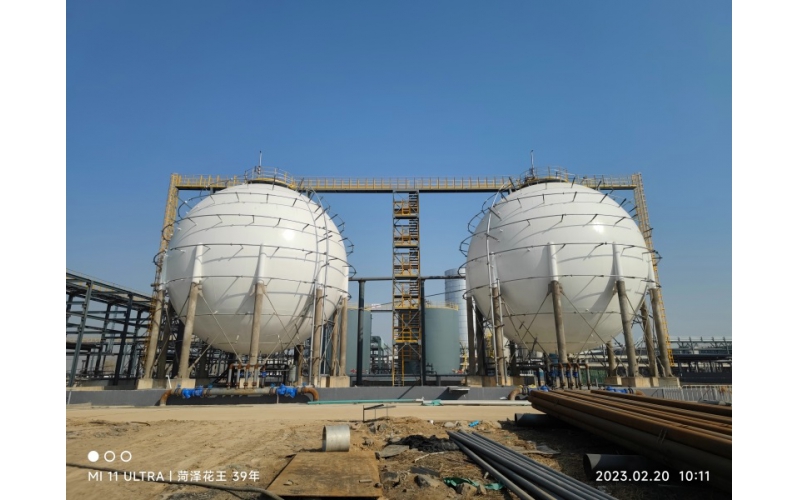 二氧化碳球罐進(jìn)液管位置